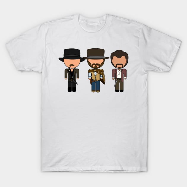 The Good the Bad and the Blocky - "Vector Eds" T-Shirt by TwistedKoala